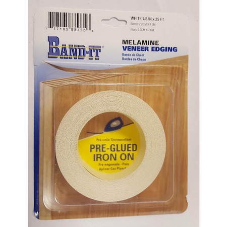 Band-It Band-It .030 in. X 7/8 in. W X 25 ft. L White Melamine Veneer Edging No 2/BTR Premium Grade 88265